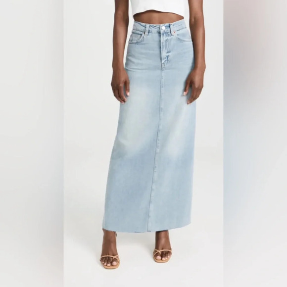 Reformation Kass Maxi Denim Skirt in Bowen Size 27 - Full Length Jean Skirt - Picture 4 of 15